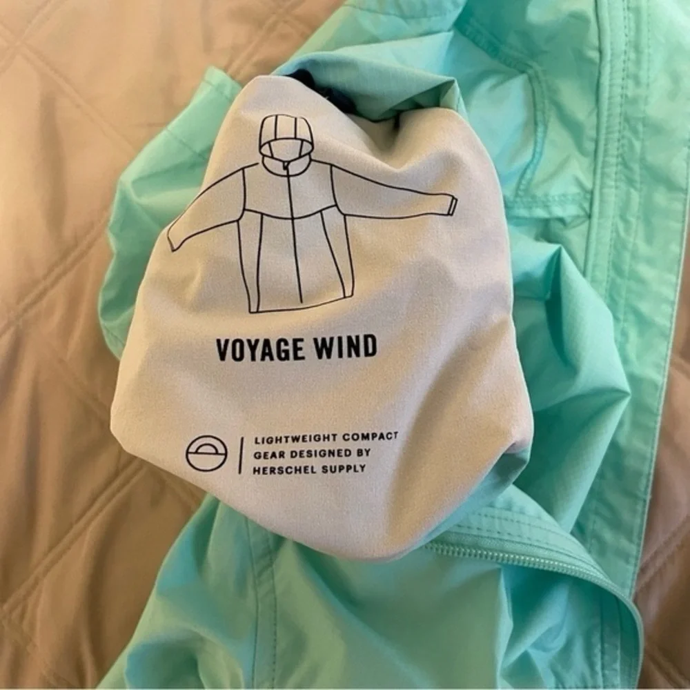 Herschel Voyage Wind Soft Shell Jacket Teal Size XS - Picture 4 of 10
